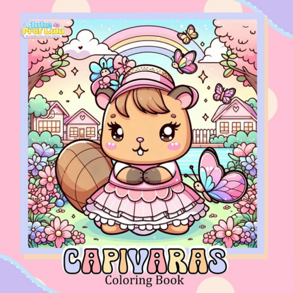Livro para Colorir Estilo Bobbie Goods - Capivaras