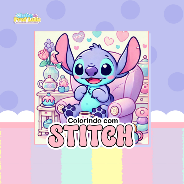 Livro para Colorir Estilo Bobbie Goods - Stitch (Menina)