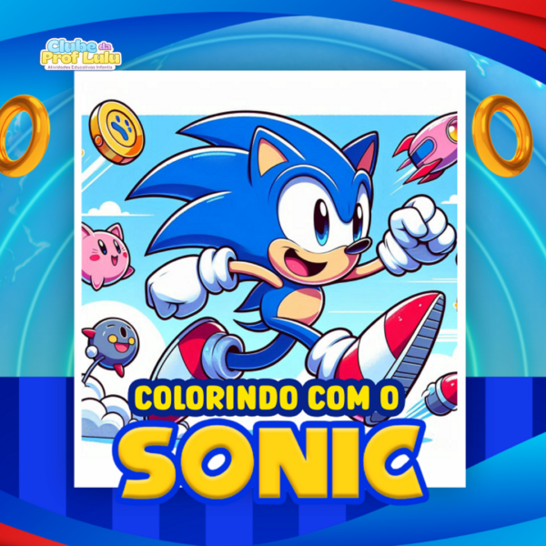 Livro para Colorir Estilo Bobbie Goods - Sonic