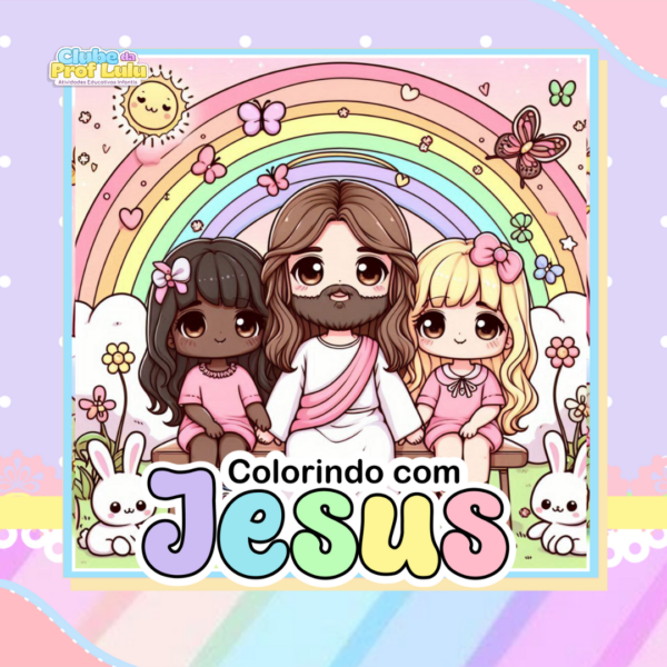Livro para Colorir Estilo Bobbie Goods Feminino - Jesus Cristo