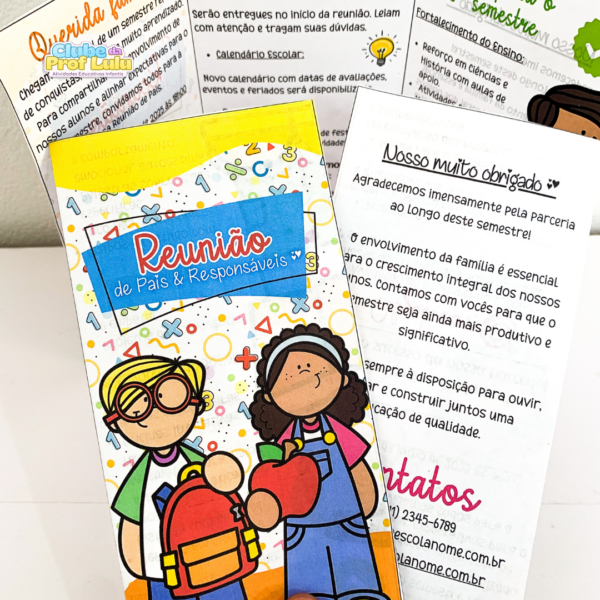 Folder - Reunião de Pais