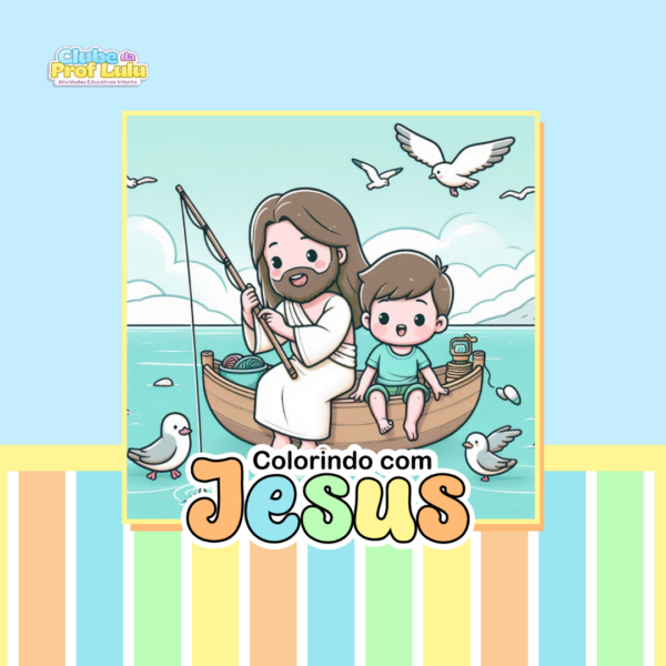 Livro para Colorir Estilo Bobbie Goods Masculino - Jesus Cristo