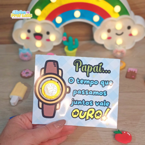 Cartão Dia dos Pais - Tempo Vale Ouro - Imagem 3