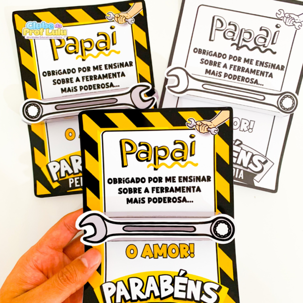 Cartão Dia dos Pais - Ferramentas