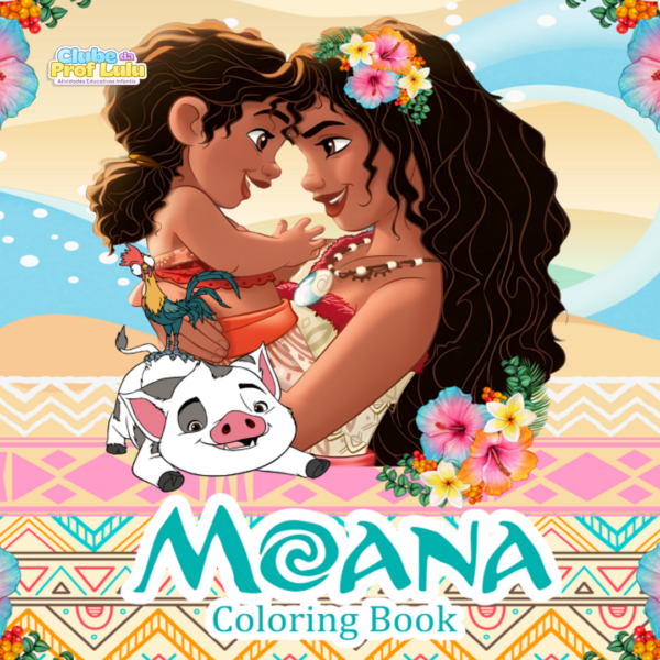 Livro para Colorir Estilo Bobbie Goods - Moana