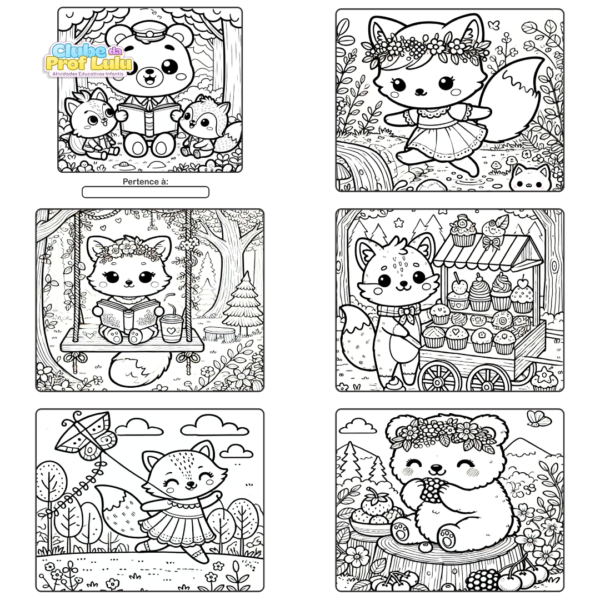 Livro para Colorir Estilo Bobbie Goods - Bichinhos do Bosque - Image 2