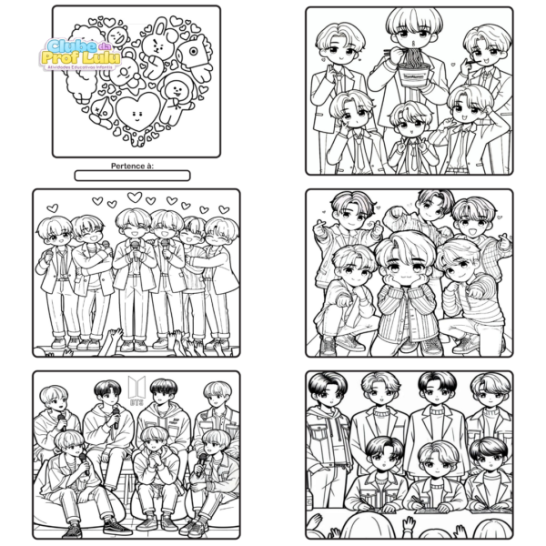 Livro para Colorir Estilo Bobbie Goods - BTS - Imagem 2