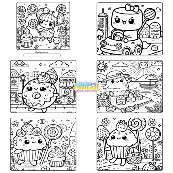 Livro para Colorir Estilo Bobbie Goods - Doces Fofos - Image 2