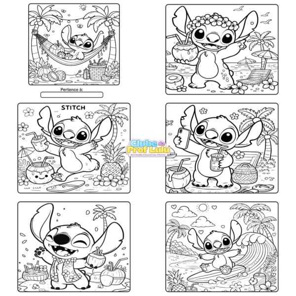 Livro para Colorir Estilo Bobbie Goods - Stitch (Menina) - Image 2