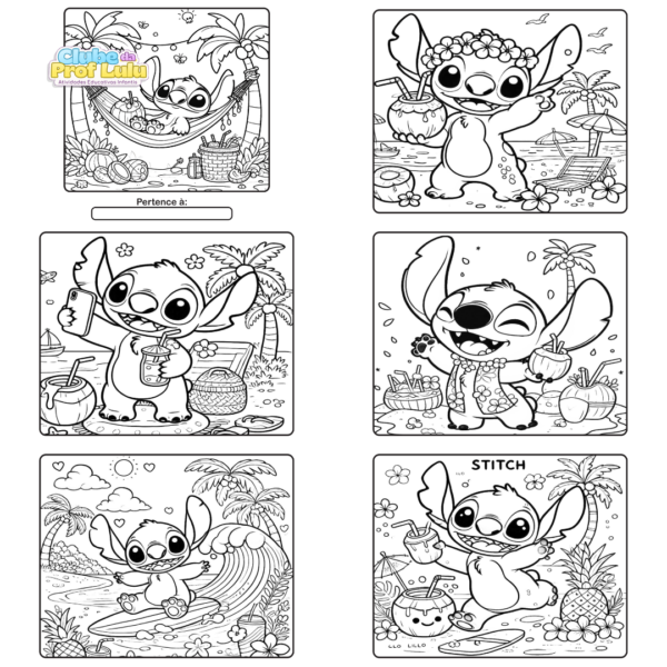 Livro para Colorir Estilo Bobbie Goods - Stitch (Menino) - Image 2