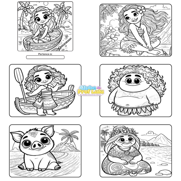 Livro para Colorir Estilo Bobbie Goods - Moana - Image 2