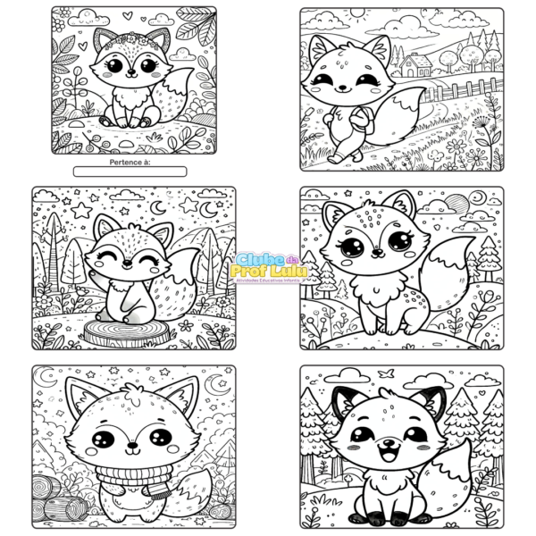 Livro para Colorir Estilo Bobbie Goods - Raposinhas - Image 2