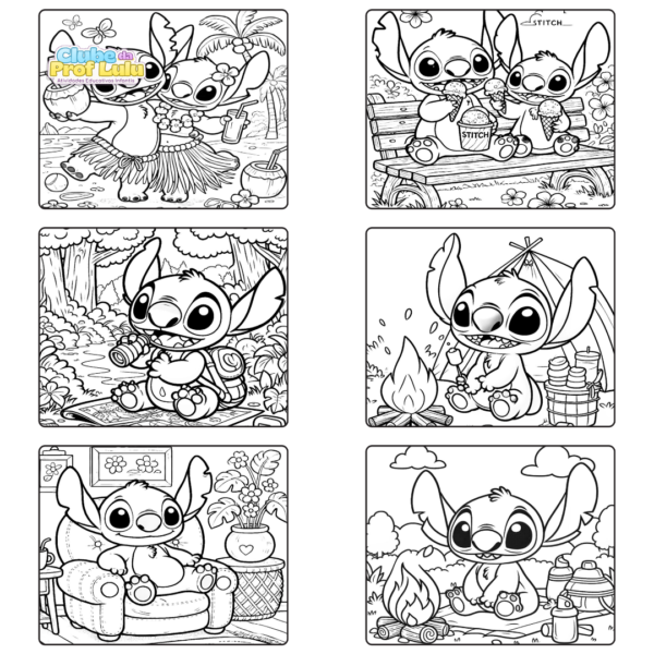 Livro para Colorir Estilo Bobbie Goods - Stitch (Menino) - Image 3