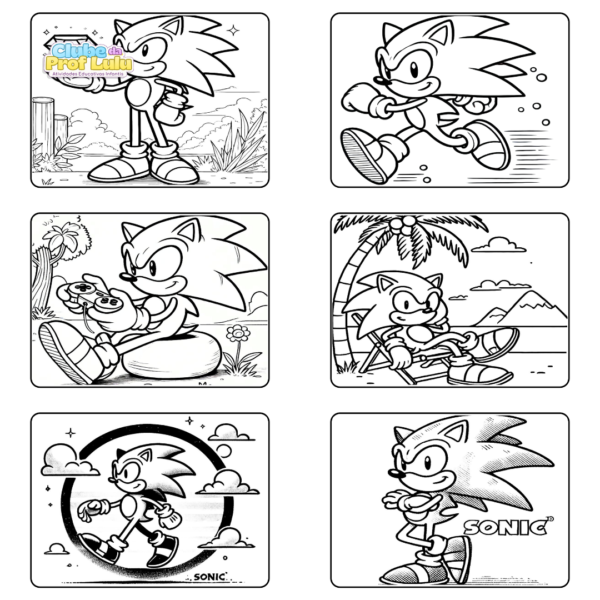 Livro para Colorir Estilo Bobbie Goods - Sonic - Image 3