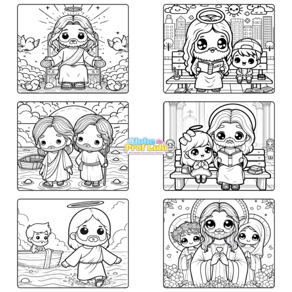 Livro para Colorir Estilo Bobbie Goods Feminino - Jesus Cristo - Imagem 3