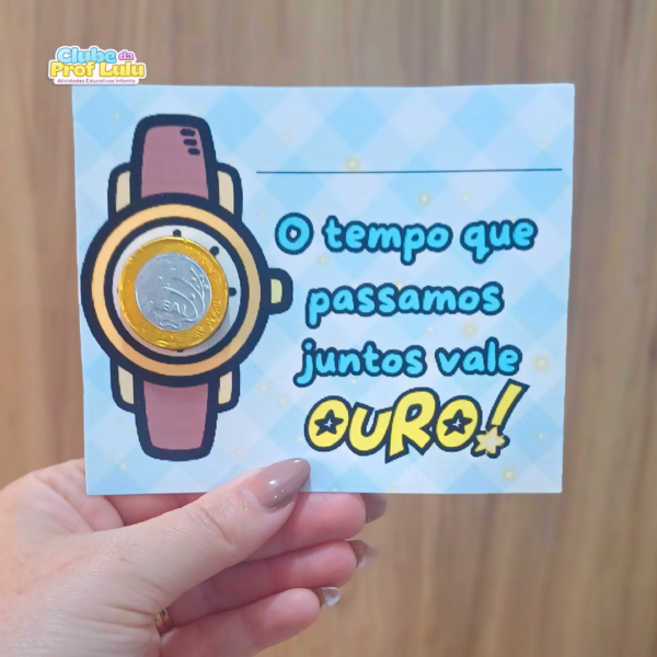 Cartão Dia dos Pais - Tempo Vale Ouro
