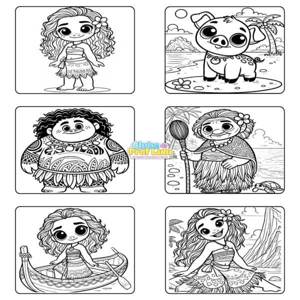 Livro para Colorir Estilo Bobbie Goods - Moana - Image 3
