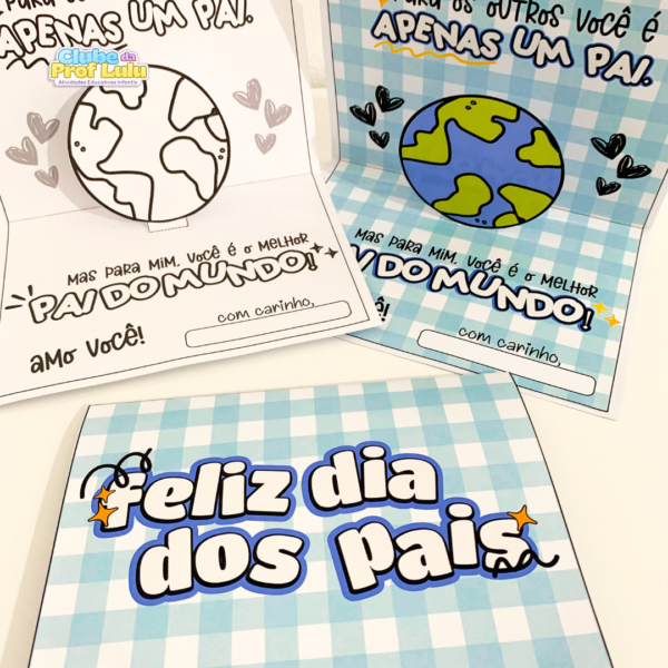 Cartão Dia dos Pais - Melhor Pai do Mundo