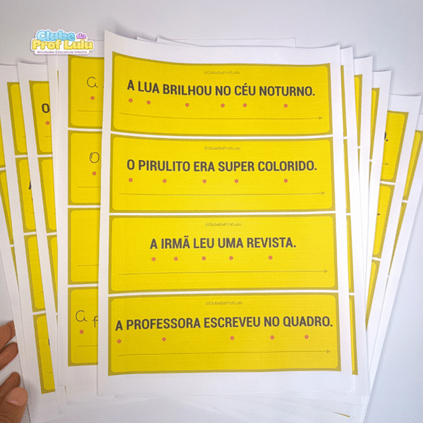 Fichas de Leitura de Frases - Imagem 4