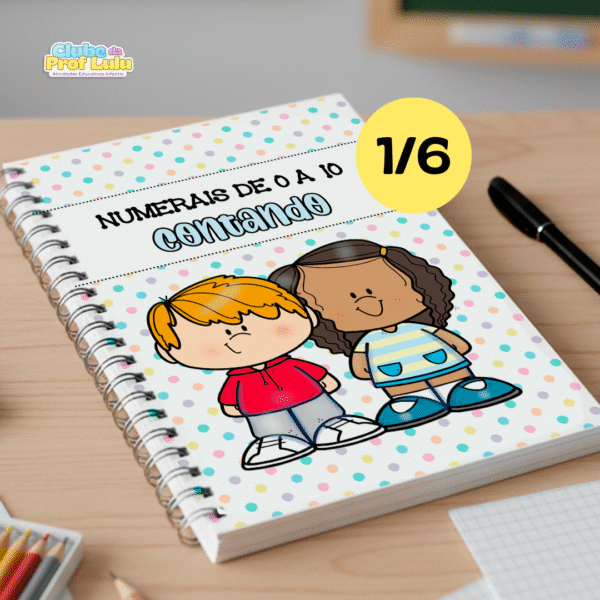 Kit de 6 Apostilas para trabalhar Numerais de 0 a 10