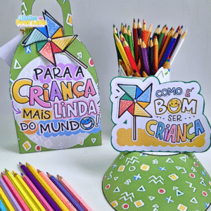 Kit Caixinha e Viseira 'Para a Criança Mais Linda' - Dia das Crianças